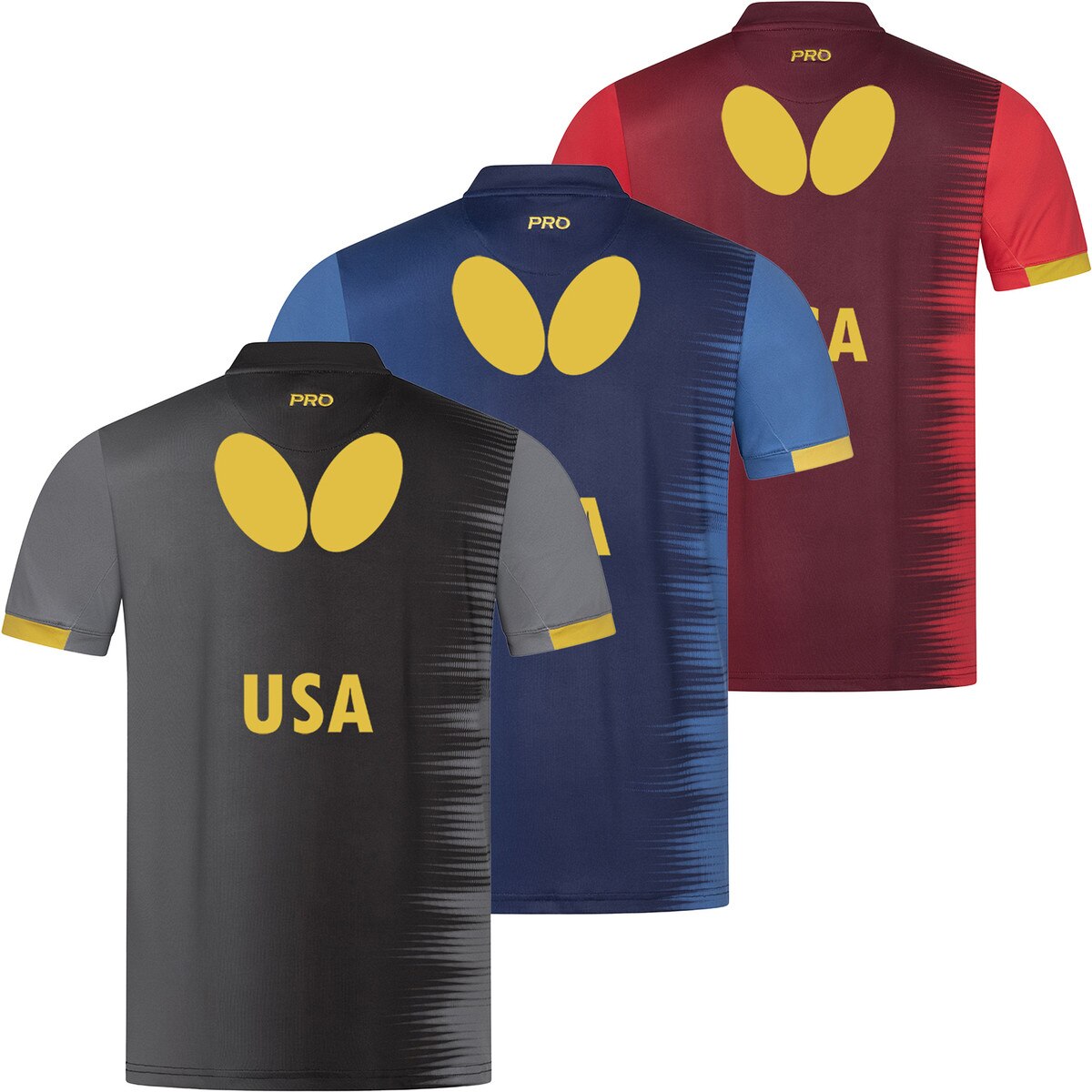 Butterfly Table Tennis USA Team Shirt 26 - Shirt Backs With USA Logo